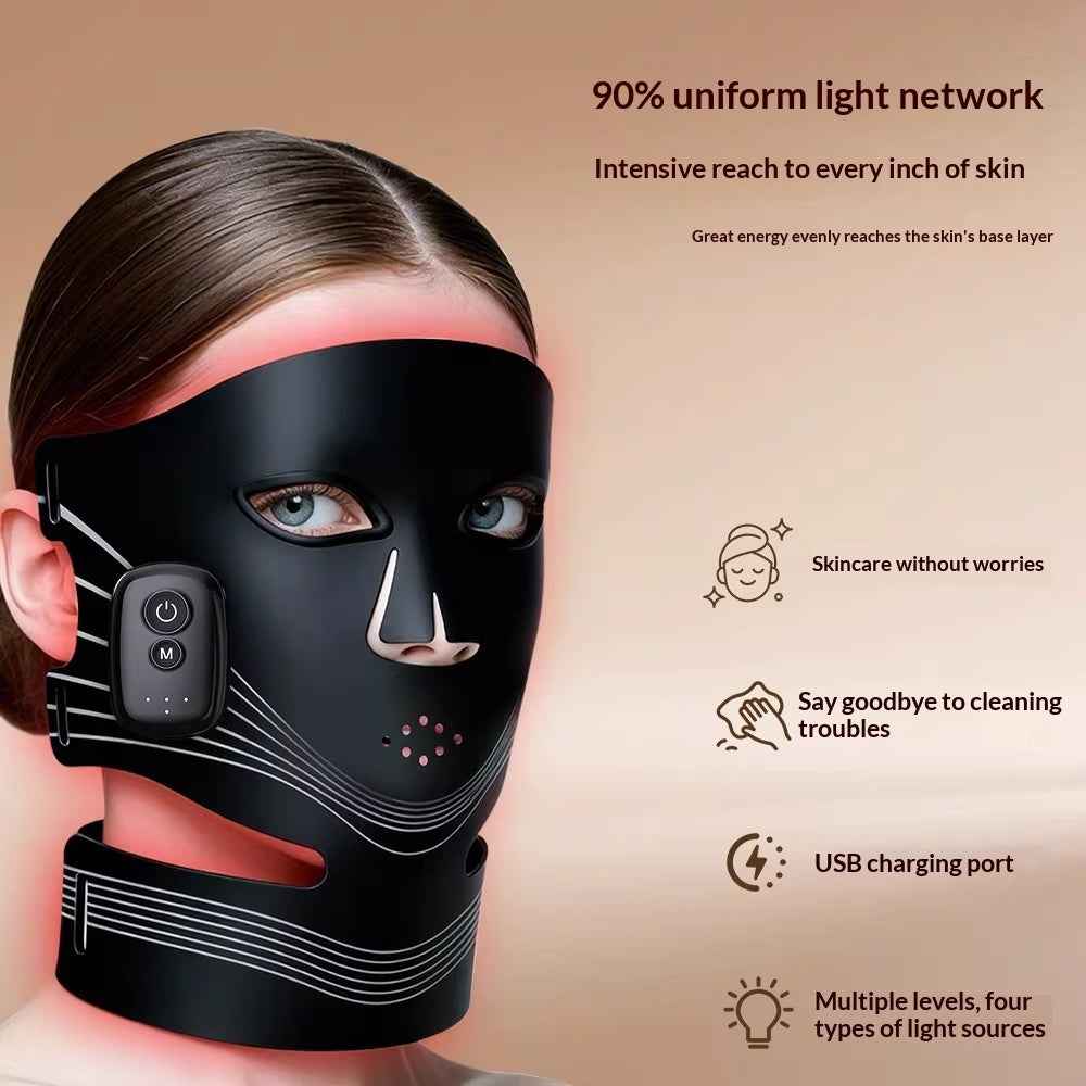 Light Therapy Device LED Photon Mask Device Infrared Light Magnetic Wireless Model
