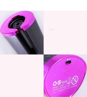 Rechargeable Cordless Hair Curler for Women – Automatic Rechargeable Hair Curling IronAutomatic Hair Curler Women Portable Hair Curling Iron LCD Display Ceramic Curly Rotating Curling Wave Styer