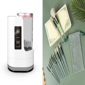 Electric Makeup Brush Cleaner Rechargeable Makeup Brushes Cleaning Tool Automatic Makeup Brush Cleaning Stand Device