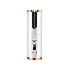 Rechargeable Cordless Hair Curler for Women – Automatic Rechargeable Hair Curling IronAutomatic Hair Curler Women Portable Hair Curling Iron LCD Display Ceramic Curly Rotating Curling Wave Styer