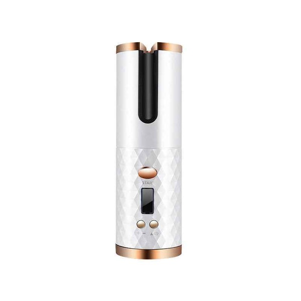 Rechargeable Cordless Hair Curler for Women – Automatic Rechargeable Hair Curling IronAutomatic Hair Curler Women Portable Hair Curling Iron LCD Display Ceramic Curly Rotating Curling Wave Styer