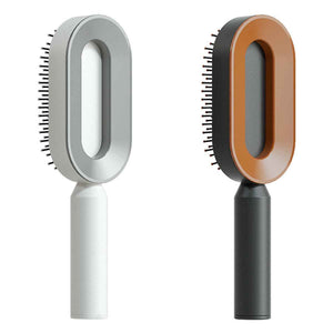 Self-Cleaning Hair Brush For Women One-key Cleaning Hair Loss Airbag Massage Scalp Comb Anti-Static Hairbrush