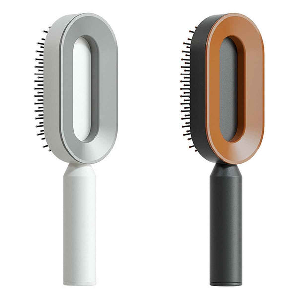 Self-Cleaning Hair Brush For Women One-key Cleaning Hair Loss Airbag Massage Scalp Comb Anti-Static Hairbrush