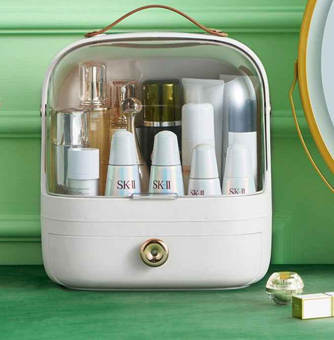 Cosmetic Storage Organizer Box Desktop Dustproof Skin Care Products Lipstick Blush