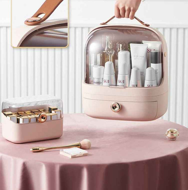 Cosmetic Storage Organizer Box Desktop Dustproof Skin Care Products Lipstick Blush