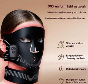 Light Therapy Device LED Photon Mask Device Infrared Light Magnetic Wireless Model