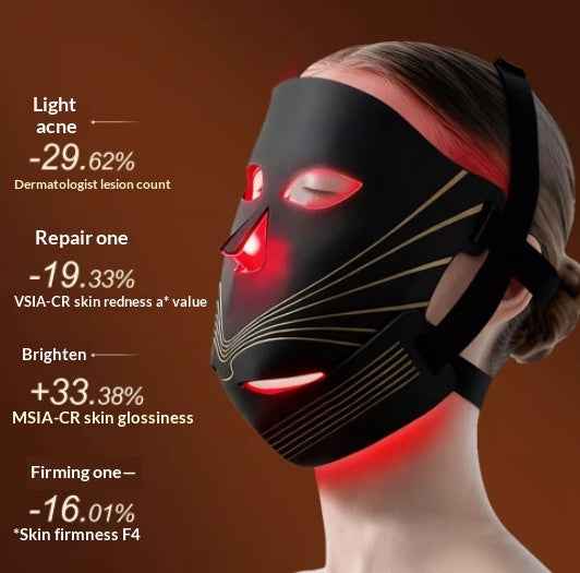 Light Therapy Device LED Photon Mask Device Infrared Light Magnetic Wireless Model