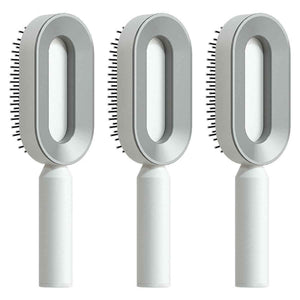 Self-Cleaning Hair Brush For Women One-key Cleaning Hair Loss Airbag Massage Scalp Comb Anti-Static Hairbrush