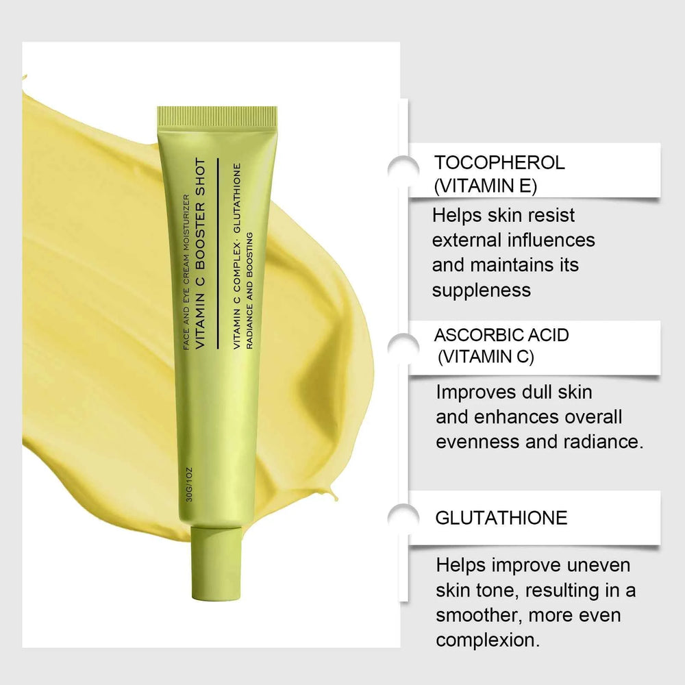 Vitamin C Booster Face Cream With Glutathione And Niacinamide For Moisturiz Care,Improves Fine Lines,Korean Glass Skin Care