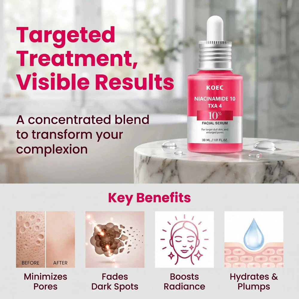 Revitalize Your Skin with Niacinamide Serum for Brightening: 10% Niacinamide + 4% Tranexamic Acid