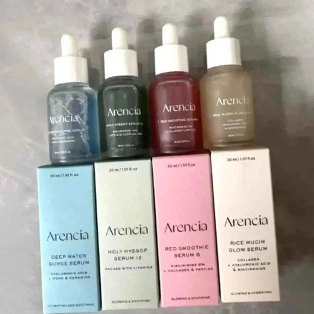 Korean Collagen Glow Serum - Revitalize Your Skin with Arencia Red Smoothie Rice Mucin Essence
