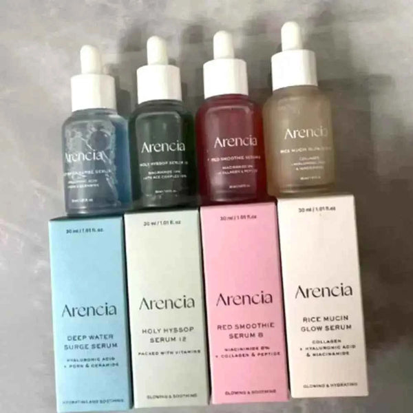 Korean Collagen Glow Serum - Revitalize Your Skin with Arencia Red Smoothie Rice Mucin Essence