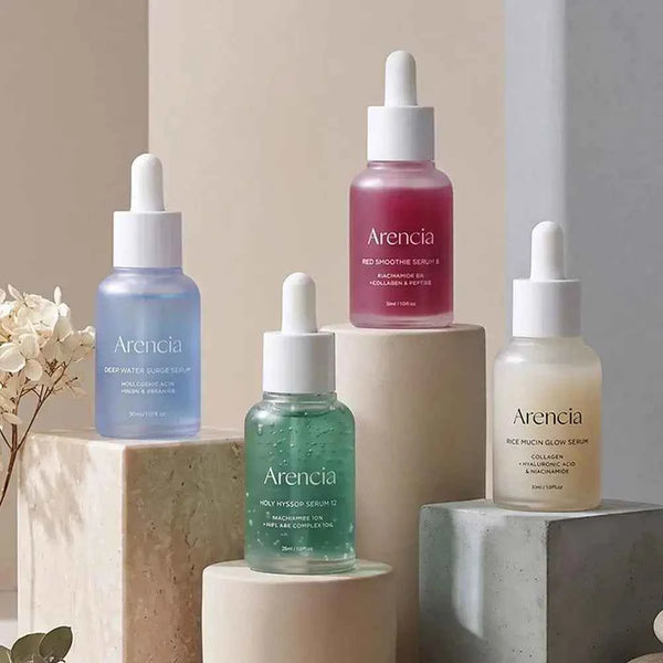 Korean Collagen Glow Serum - Revitalize Your Skin with Arencia Red Smoothie Rice Mucin Essence