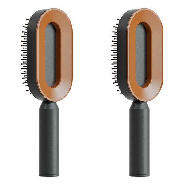Self-Cleaning Hair Brush For Women One-key Cleaning Hair Loss Airbag Massage Scalp Comb Anti-Static Hairbrush