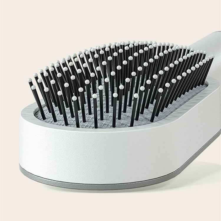 Self-Cleaning Hair Brush For Women One-key Cleaning Hair Loss Airbag Massage Scalp Comb Anti-Static Hairbrush